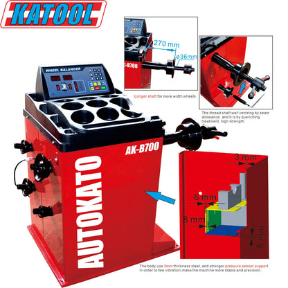 KATOOL KT-T830 Tire Changer & KT-B700 Wheel Balancer Combo