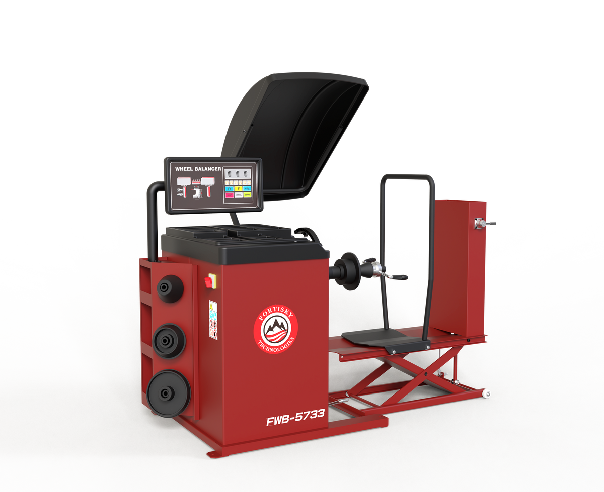 Fortisky Fully Automatic Truck/Car Wheel Balancer w/Lifting Cart FWB-5733