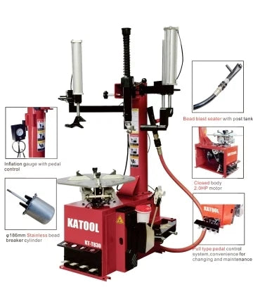 KATOOL KT-T830 Tire Changer & KT-B700 Wheel Balancer Combo