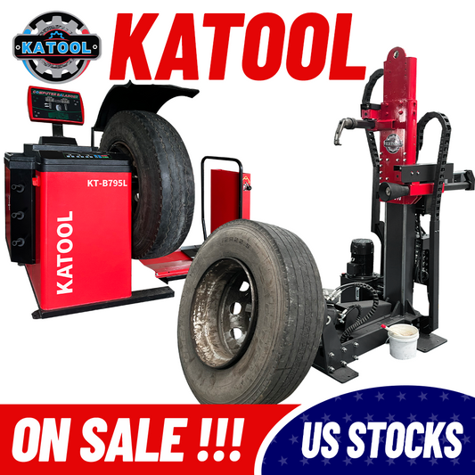 Katool KT-TV910 & KT-B795L Heavy Duty Hydraulic Tire Changer and Balancer