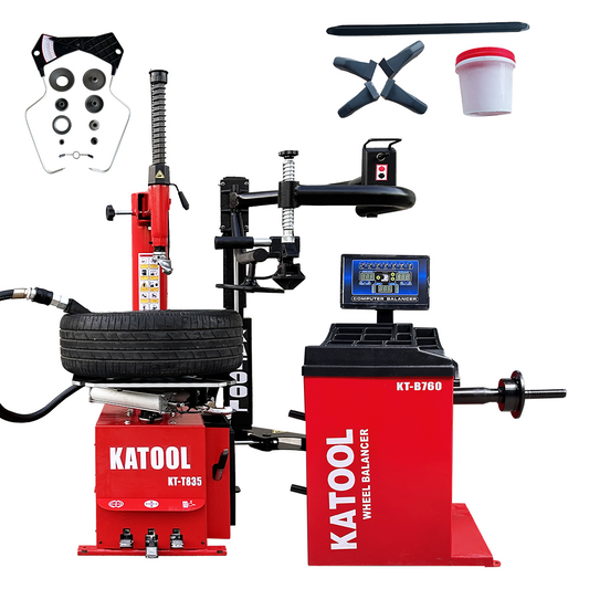 KATOOL KT-T835 Tire Changer & KT-B760 Wheel Balancer Combo