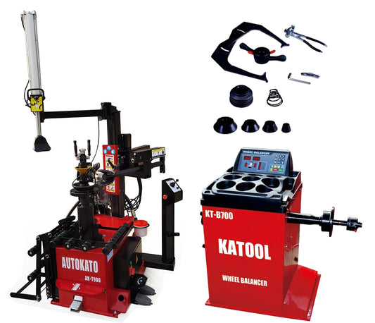 KATOOL KT-T900 Tire Changer + KT-B700 Wheel Balancer Combo
