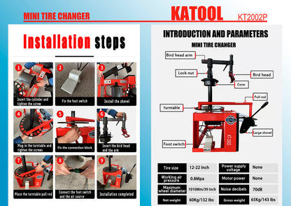 Katool KT-2002 Manual Tire Changer Tire Machine