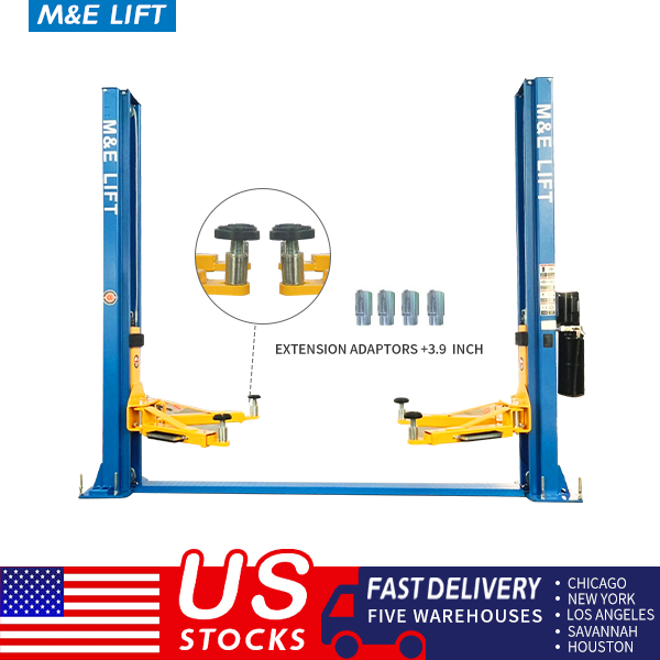 Katool ME-H1000 10,000 lb Two-Post Vehicle Lift – Base Plate Design